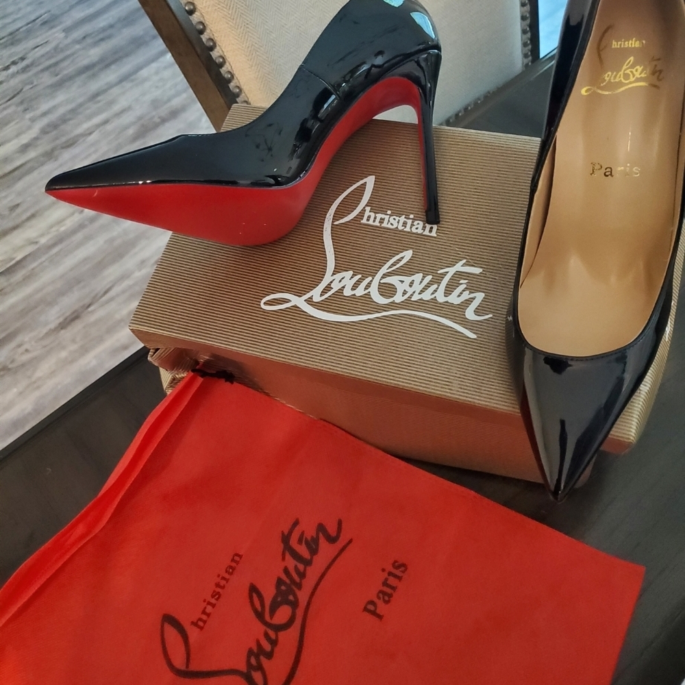 Christian Louboutin Black and Red Women's Shoes